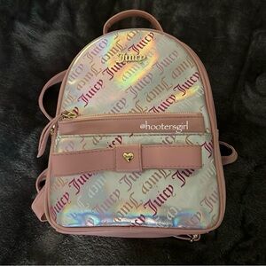 🎀Juicy Couture Pink Holo Peek a Bow Mini Back Pack🎀
